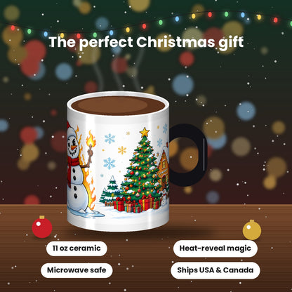 Heat reveal Christmas mug 11 oz features