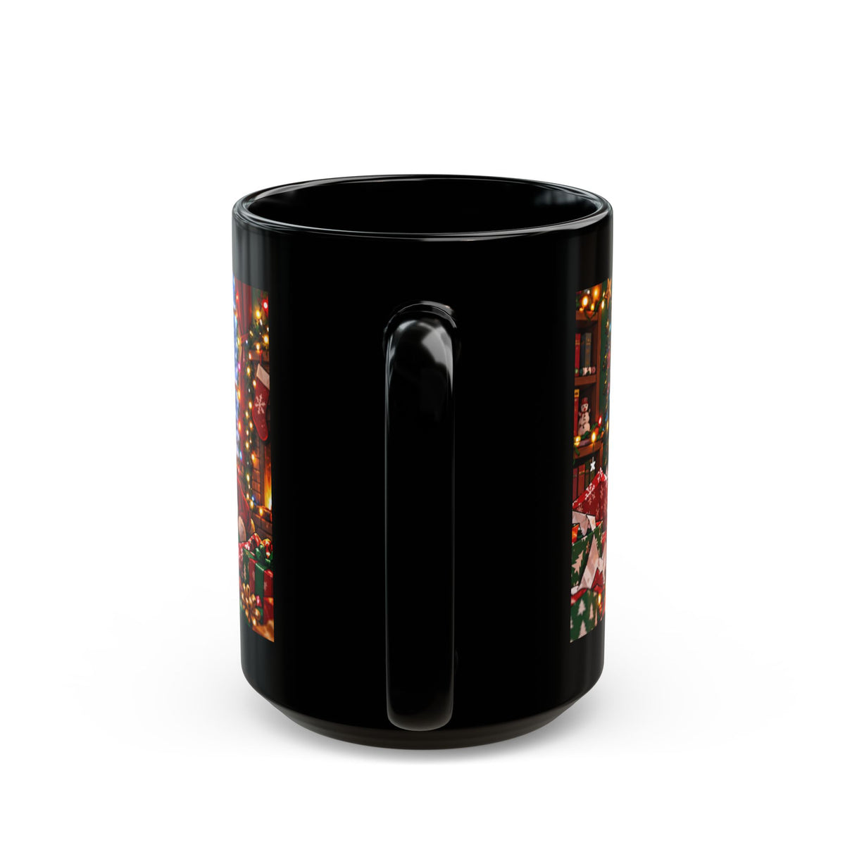 Merry & Bright-ish Christmas Reindeer Black Mug – Ask Me After Coffee