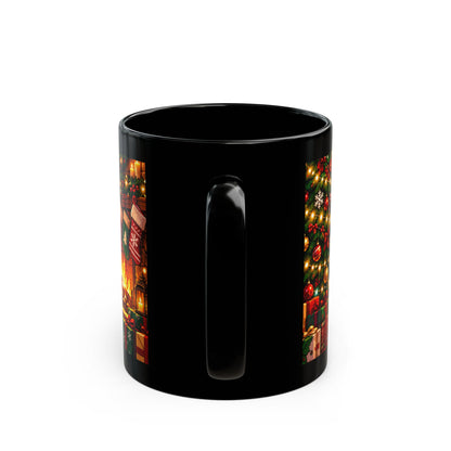 Naughty Until Coffee Christmas Mug